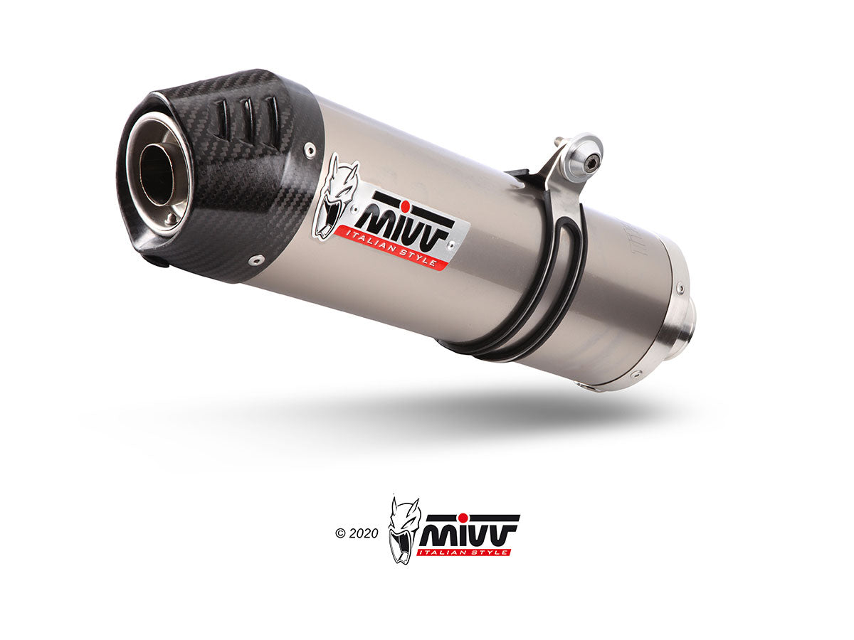 Mivv Oval Slip-On Exhaust for BMW R 1250 GSA 2019-22