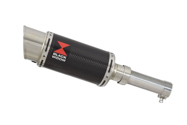 Aprilia RX 125 SX 125 200mm round carbon silencer