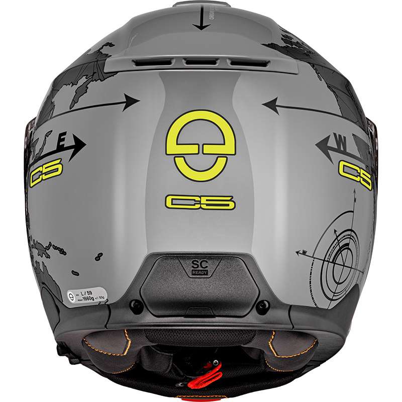 Schuberth C5 Globe Modular Helmet Grey