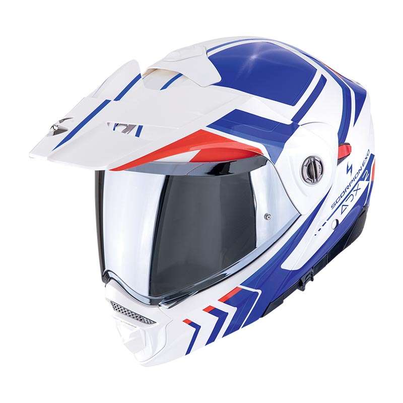 Scorpion Adx-2 Lewis Modular Helmet Blue Red