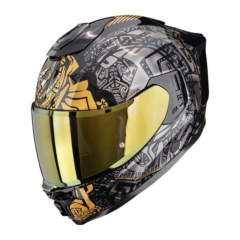 Scorpion Exo-1500 Air Apus Helmet Black Gold