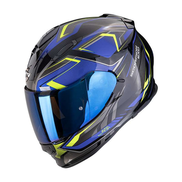 Scorpion Exo 491 Zumo Helmet Blue Yellow