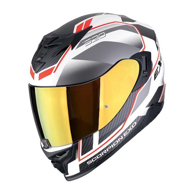 Scorpion Exo 520 Evo Air Lena Silver Red Matt