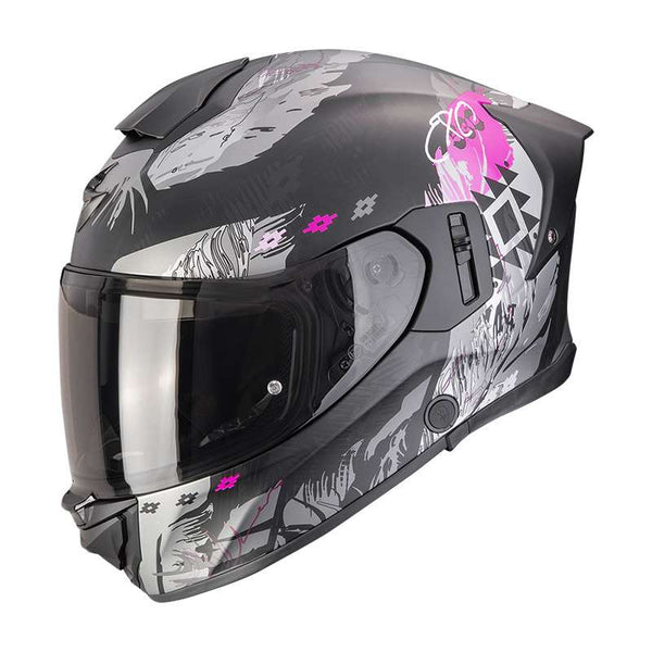 Scorpion Exo 530 Air Hadji Helmet Black Matt Pink