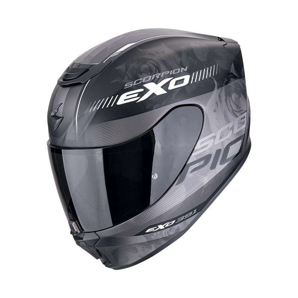 Scorpion Exo 391 Ava Helmet Black Matt Silver