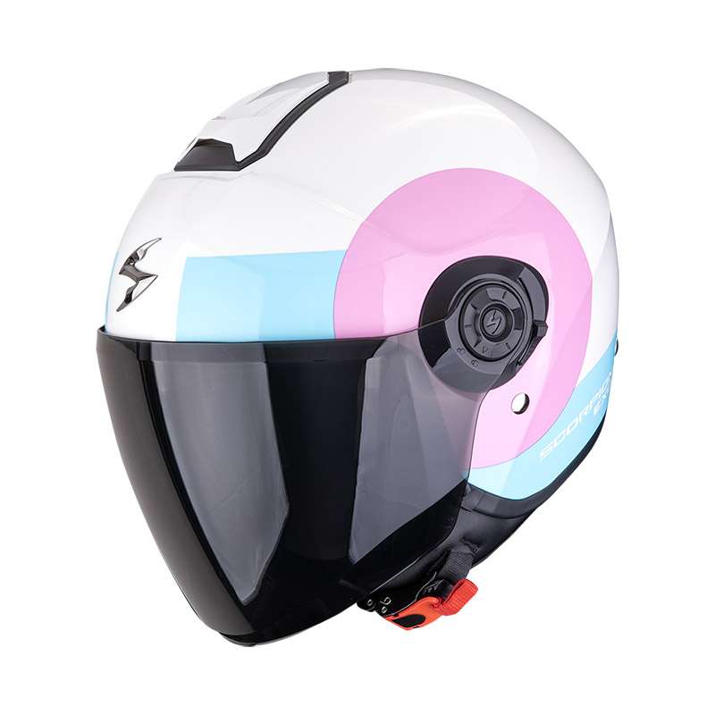 Scorpion Exo City 2 Sheer Helmet Pink Light Blue