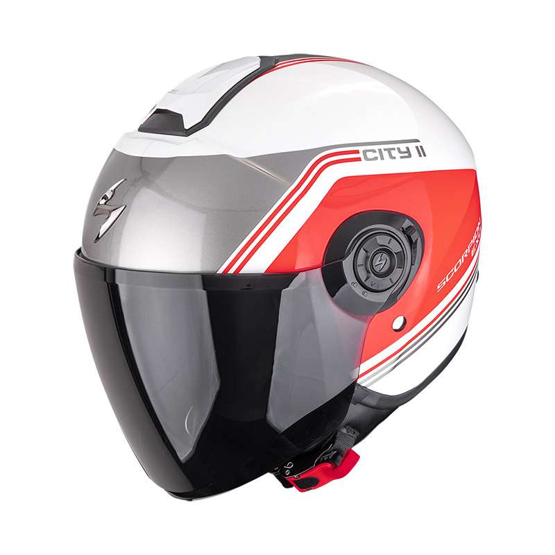 Scorpion Exo City 2 Vita Helmet White Red