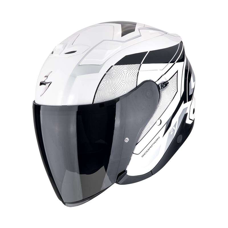 Scorpion Exo Z1 Vue Helmet White Silver