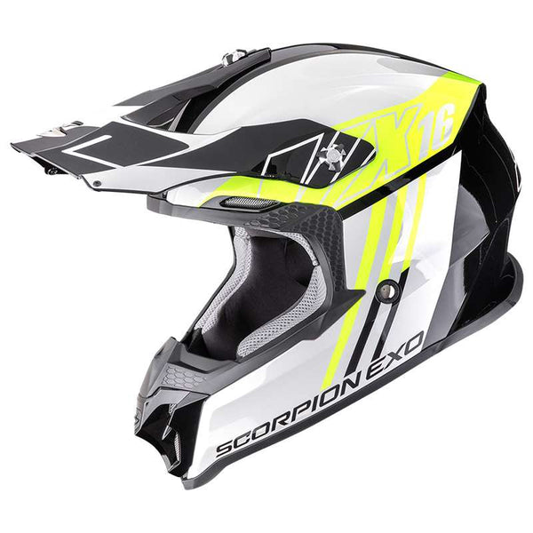 Scorpion Vx-16 Evo Air Lignes Helmet Yellow