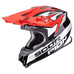 Scorpion Vx-16 Evo Air Patriot Helmet White Red