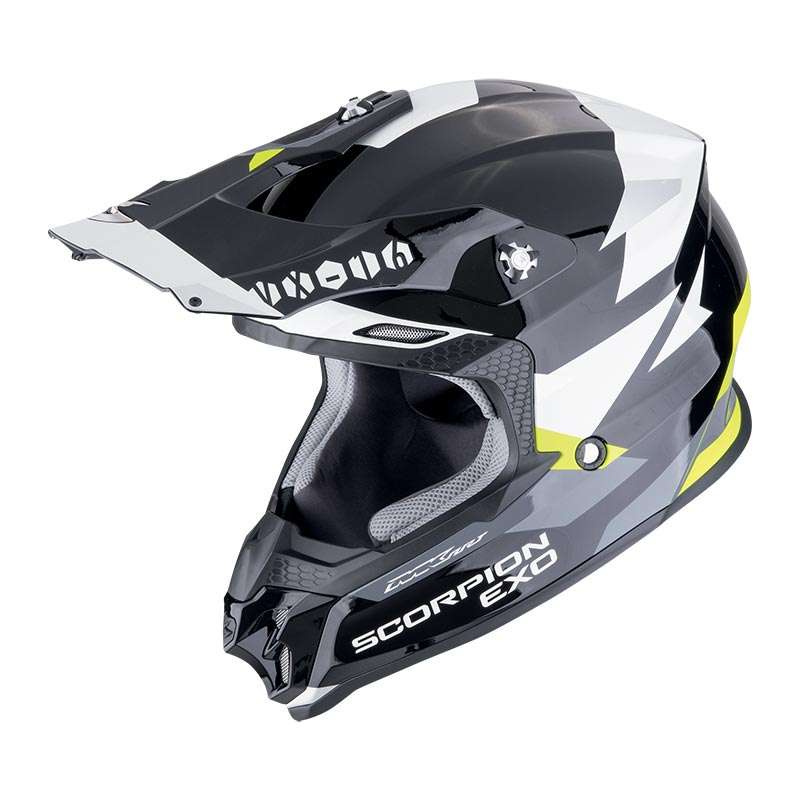 Scorpion Vx-16 Evo Air Rod Helmet Black Yellow