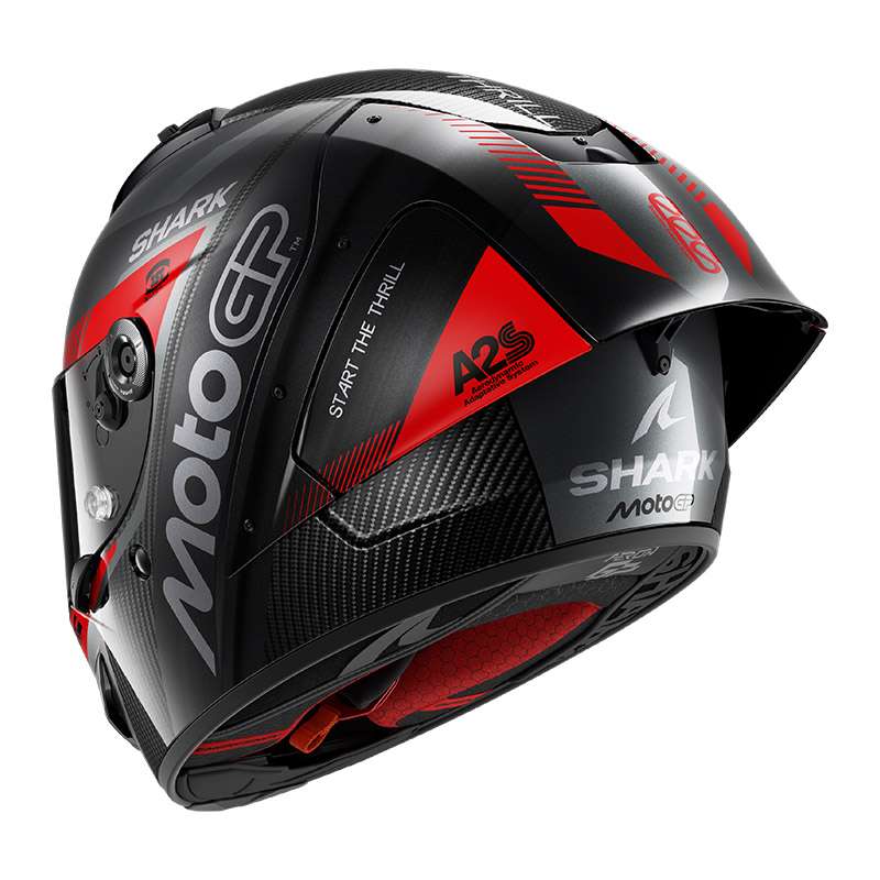 Shark Aeron Gp Fim2 Motogp Helmet Anthracite Red