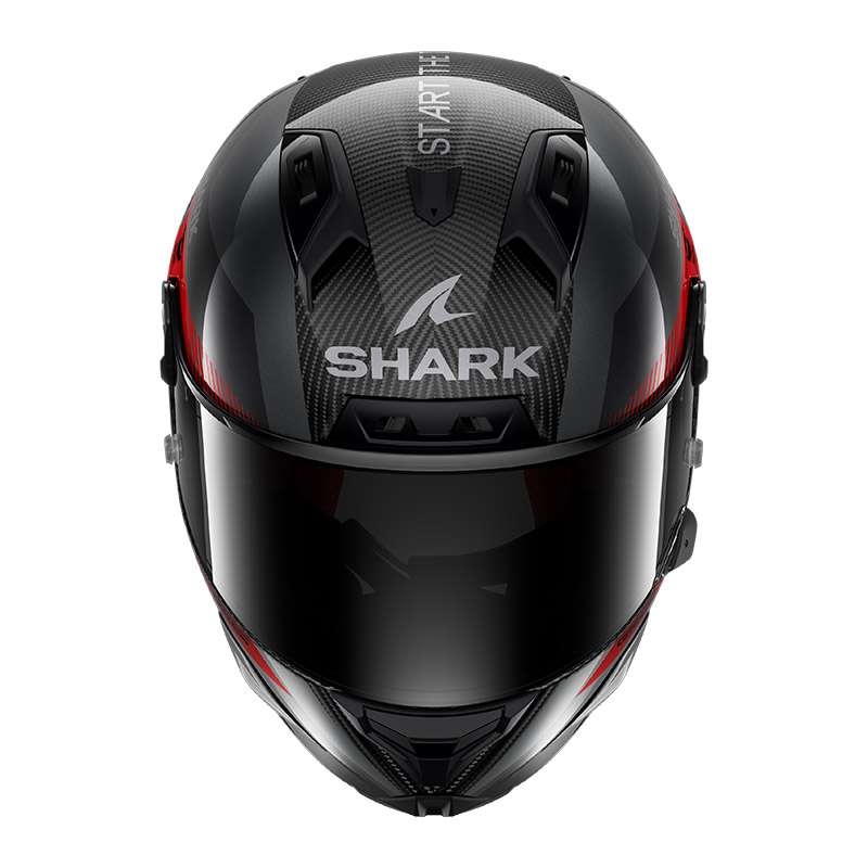 Shark Aeron Gp Fim2 Motogp Helmet Anthracite Red