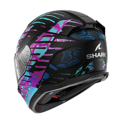 Shark D-skwal 3 Reptaia Mat Helmet Cameleon Black