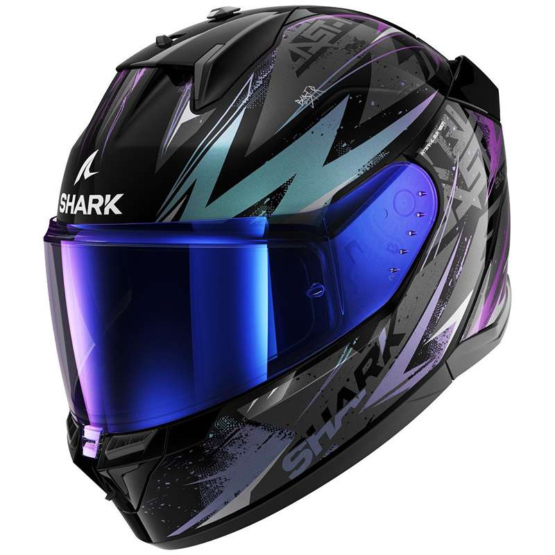 Shark D-skwal 3 Blast-r Helmet Black Green Glitter