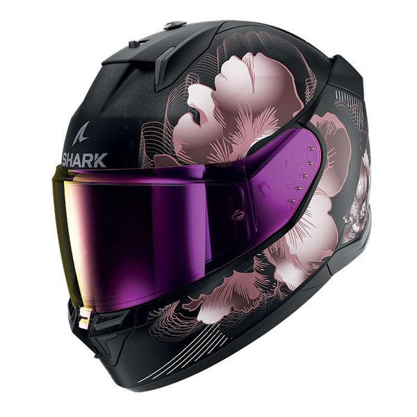 Shark D-skwal 3 Mayfer Mat Helmet Purple Gold