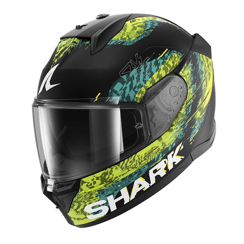 Shark D-skwal 3 Speed-vib Mat Helmet Yellow