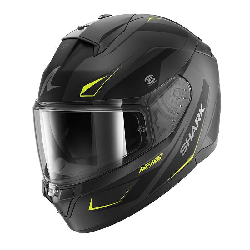 Shark Ridill 2 Mekarium Mat Helmet Yellow