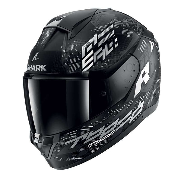 Shark Ridill 2 Molokai Mat Helmet White Silver