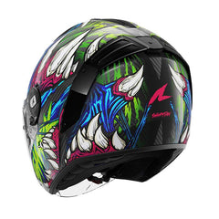 Shark Rs Jet Carbon Shaytan Helmet Green Purple