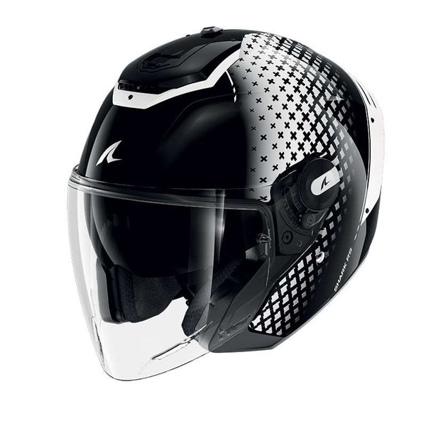 Shark Rs Jet Stride Helmet Black White
