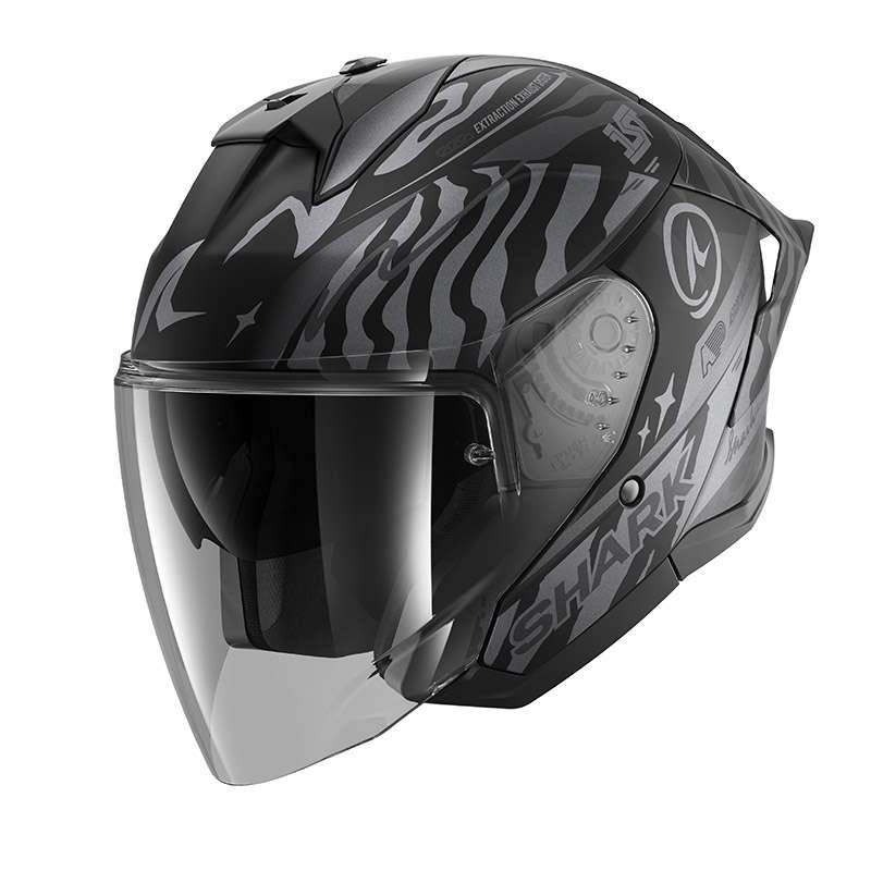 Shark Skwal Jet Cup Speed Fancy Mat Helmet Silver