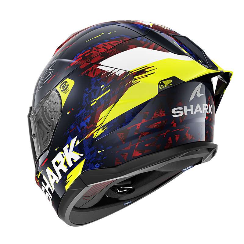 Shark Skwal Cup Speed Vib Helmet Blue Red Yellow