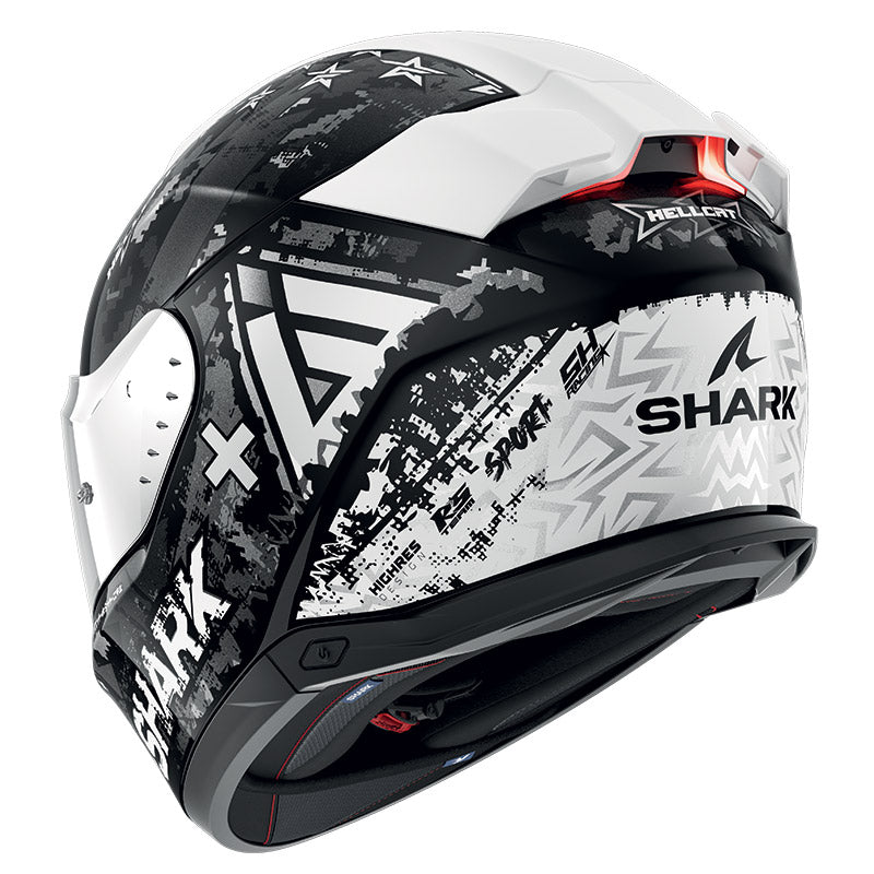 Shark Skwal I3 Hellcat Helmet Black Chrome Silver