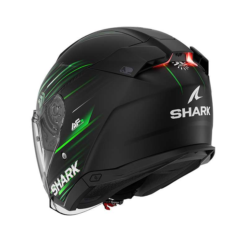 Shark Skwal I3 Jet Light-blur Helmet Black Green