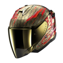 Shark Skwal I3 Jet Venum Helmet Red Gold