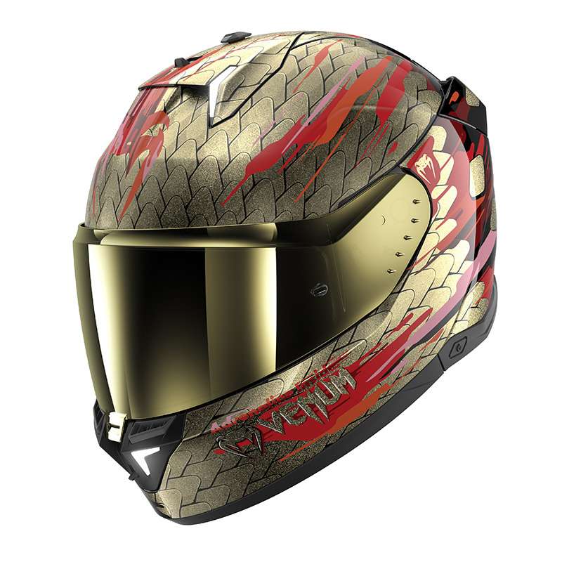 Shark Skwal I3 Venum Helmet Black Red Gold