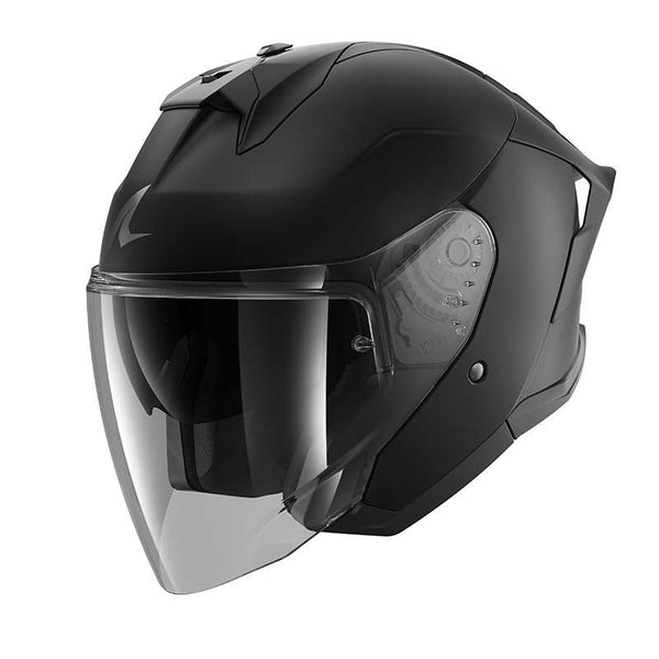 Shark Skwal Jet Cup Blank Mat Helmet Black