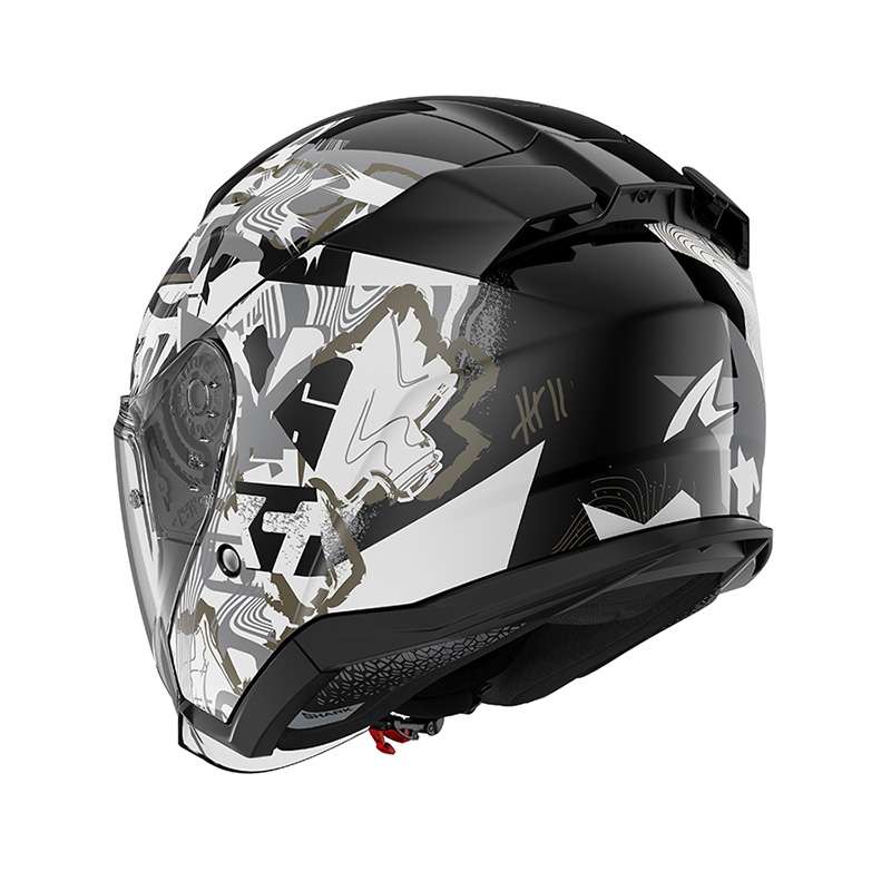 Shark Skwal Jet Pranz Helmet Black White
