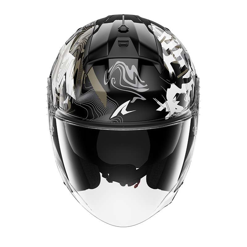 Shark Skwal Jet Pranz Helmet Black White