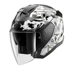 Shark Skwal Jet Pranz Helmet Black White