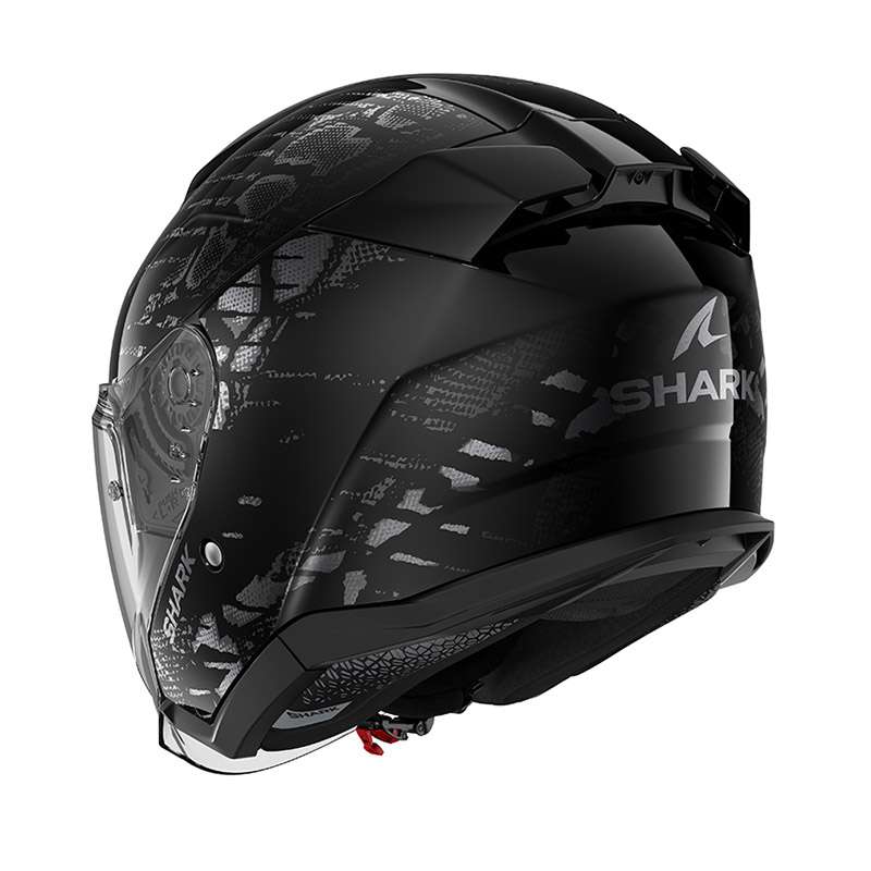 Shark Skwal Jet Reptaia Helmet Black