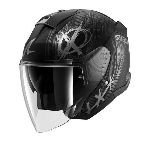 Shark Skwal Jet Shiever Mat Helmet Black