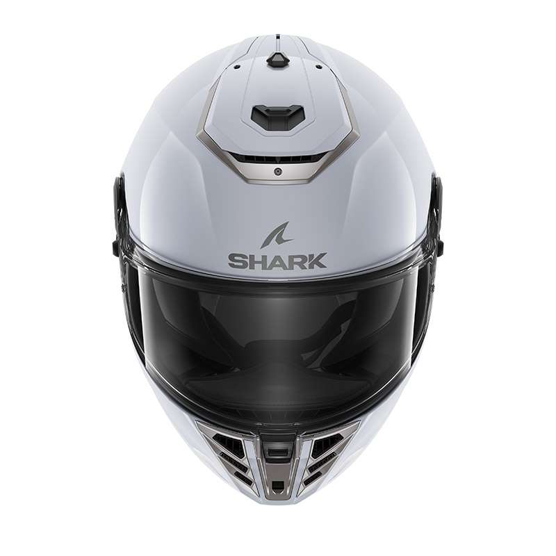 Shark Spartan Rs Blank Helmet White Silver