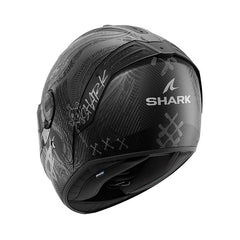 Shark Spartan Rs Carbon Shiever Mat Helmet Silver