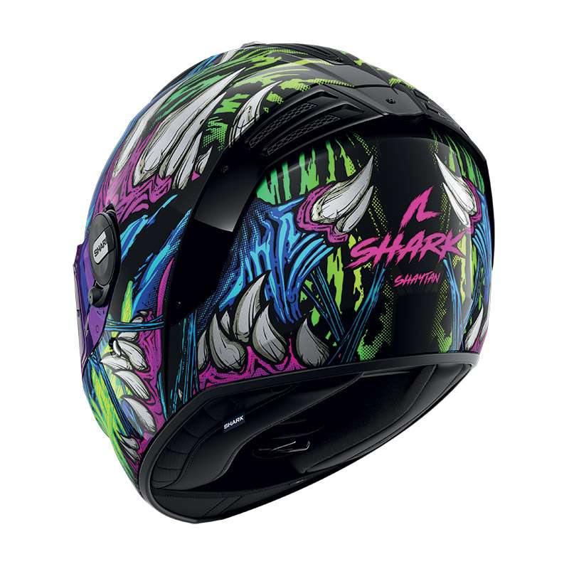 Shark Spartan Rs Shaytan Helmet Green Purple