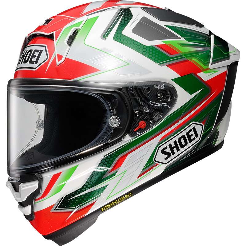 Shoei X-spr Pro Escalate Tc4 Helmet Red Green