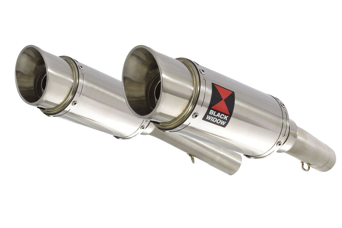 200mm Round Stainless Silencer for Aprilia SL1000 Falco 1999-2005
