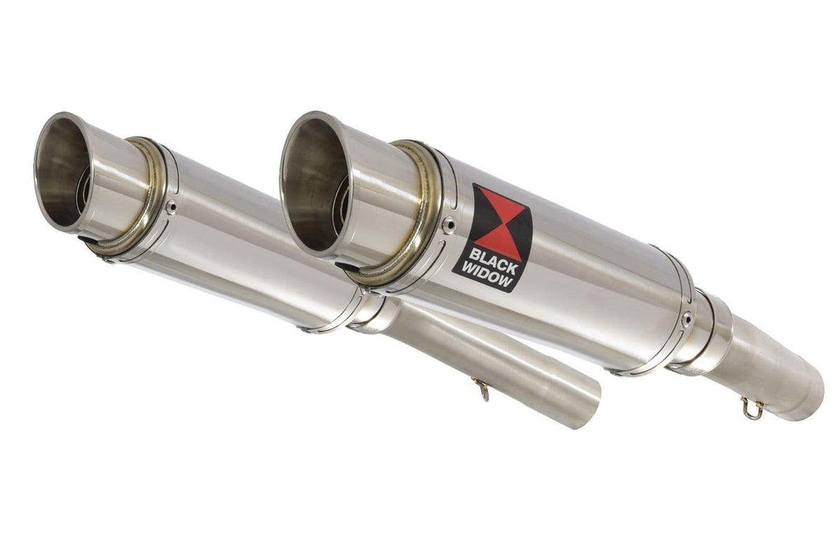 230mm Round GP Style Stainless Silencer for Aprilia SL1000 Falco 1999-2005