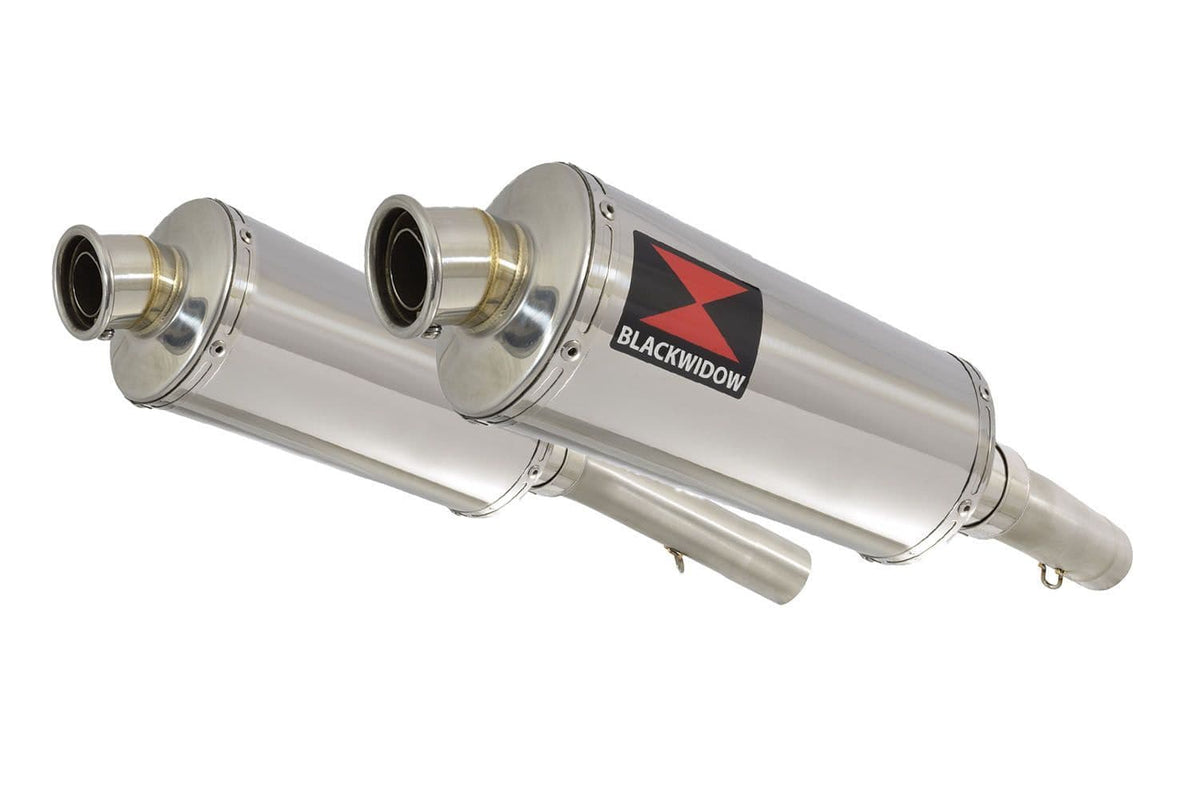 Aprilia SL1000 Falco 300mm oval stainless silencer