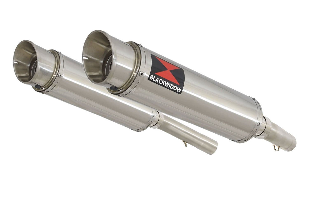 360mm Round GP Style Stainless Silencer for Aprilia SL1000 Falco 1999-2005