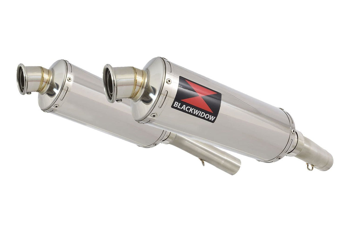 Aprilia SL1000 Falco 300mm round stainless silencer