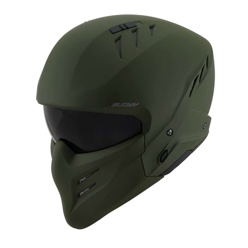 Suomy Armor Plain Helmet Green Matt