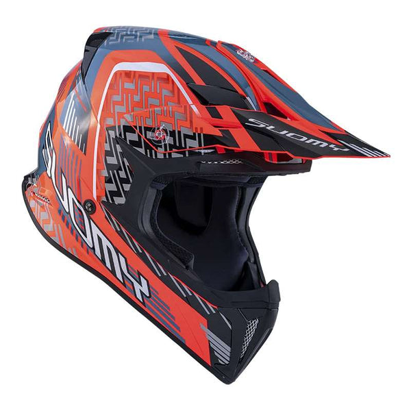 Suomy X-wing Motley Helmet Red Black