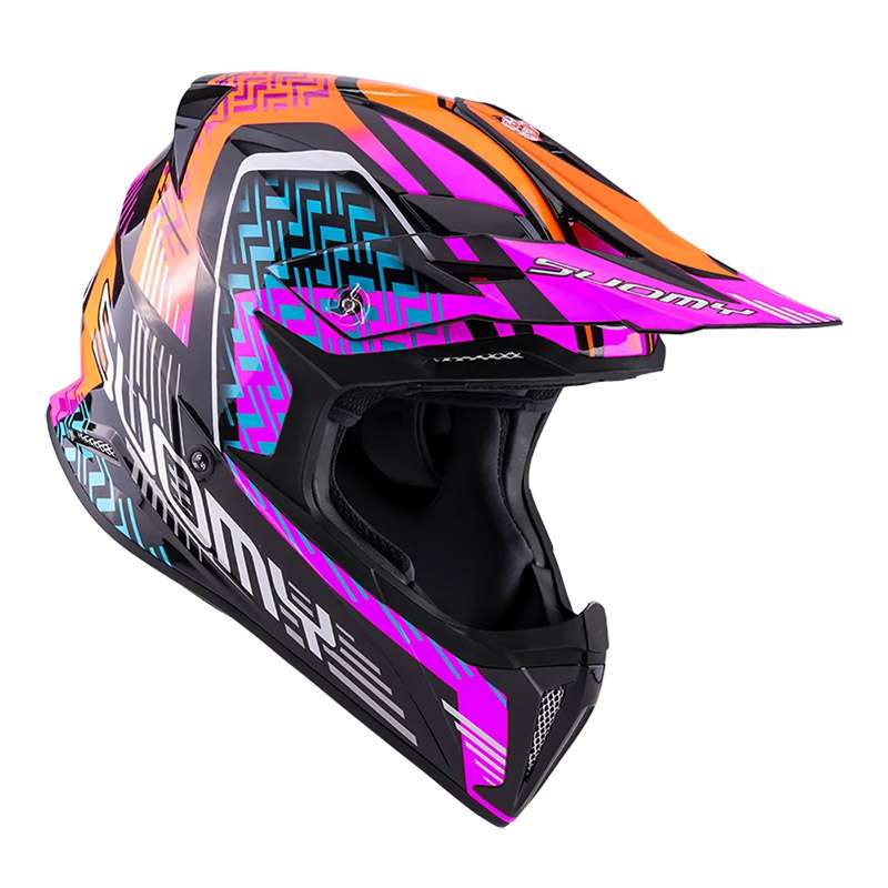Suomy X-wing Motley Helmet Red Purple