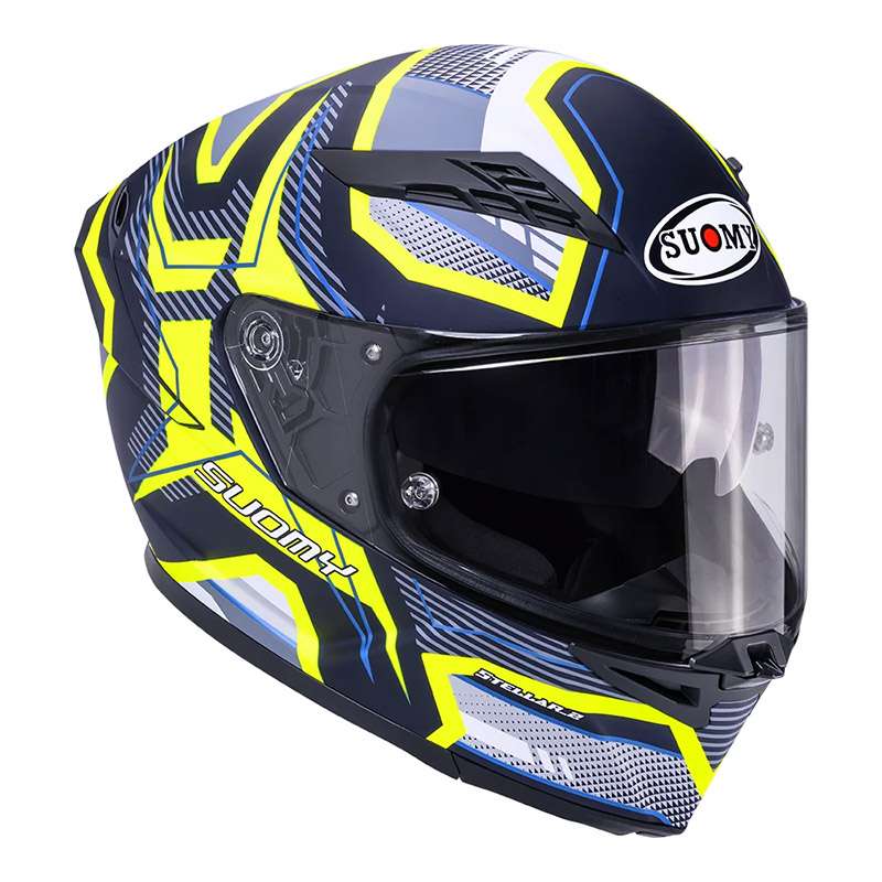 Suomy Stellar 2 Blackstar Helmet Black Matt Yellow